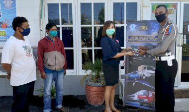 Sat-lantas-Polres-Kupang-luncurkan-140-rekening-bansos-bagi-pekerja-informal