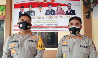 Sambut-Hari-Bhayangkara-ke-75--Polres-Kupang-Gelar-Vaksin-Massal