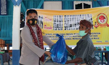 Sambut-Hari-Bhayangkara-ke-75-Polres-Kupang-Salurkan-Paket-Bantuan