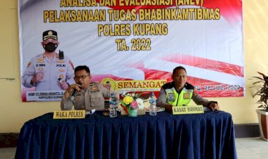 Tingkatkan-Interpersonal-Skill,-Bhabinkamtibmas-Polres-Kupang-Gelar-Anev