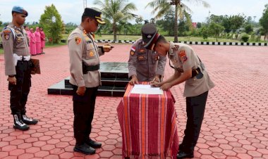 Pimpin-Apel-Serah-Terima-Jabatan-Kapolsek-Kupang-Barat,-Kapolres-:-Raih-Kepercayaan-Publik