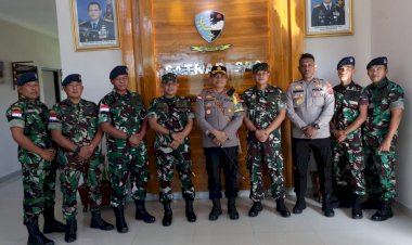 Jalin-Silaturahmi-Dengan-Dansat-Radar-226-Buraen,-Kapolres-Kupang-Bangun-Sinergitas-dengan-TNI-AU