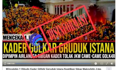[Disinformasi]-Ribuan-Kader-Partai-Golkar-Mengepung-Istana-Presiden