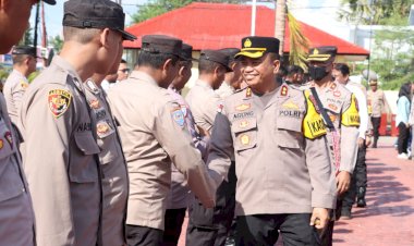 Pengamanan-Nataru-Berhasil,-Kapolres-Kupang-Sampaikan-Terimakasih-Dari-Kapolda-NTT