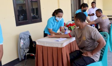 Digelar-Selama-Dua-Hari,-Ratusan-Personil-Polres-Kupang-Ikuti-Skrining-Diabetes