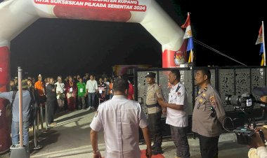 Hingga-Kamis-Malam,-Lima-Paket-Cakada-Mendaftar-di-KPU,-Polres-Kupang-Jamin-Keamanan-Maksimal