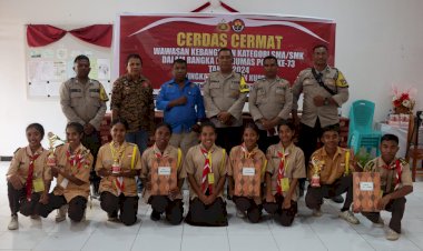HUT-Humas-Polri-di-Polres-Kupang-Dimeriahkan-Lomba-Cerdas-Cermat-Wawasan-Kebangsaan,-24-Sekolah-SMA-dan-SMK-Ikut-Berpartisipasi
