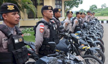 Polres-Kupang-Kerahkan-100-Personil-Amankan-Tahap-Penghitungan-Suara-Pilkada-Serentak-2024