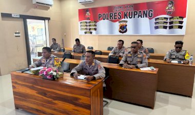 Rapat-Evaluasi-Ketahanan-Pangan,-Polres-Kupang-Terhubung-Langsung-Secara-Daring-dengan-Mabes-Polri