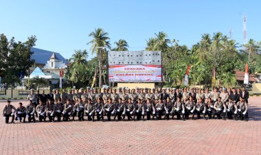 Kompak-dan-Penuh-Sukacita,-Polres-Kupang-Gelar-Upacara-Hari-Juang-Polri