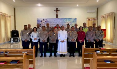 Binrohtal-Kamis,-Personel-Polres-Kupang-Perdalam-Nilai-Iman-Sesuai-Keyakinan