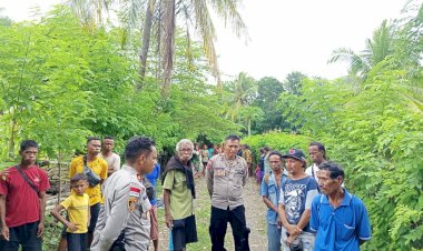 Polsek-Fatuleu-Lakukan-Olah-TKP-Kasus-Penganiayaan-di-Desa-Sillu,-Bhabinkamtibmas-Sampaikan-Himbauan-Kamtibmas