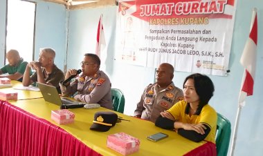 Polres-Kupang-Gelar-Jumat-Curhat-di-Desa-Oesao,-Warga-Sampaikan-Beragam-Aspirasi-Kamtibmas