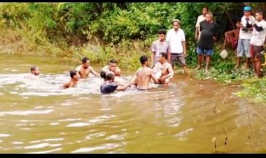 Remaja-17-Tahun-Tewas-Tenggelam-di-Embung-Desa-Bone,-Polisi-dan-Warga-Lakukan-Evakuasi