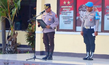 Pimpin-Apel-Perdana-Wakapolres-Kupang-Tekankan-Solid-dan-Kompak-Kunci-Keberhasilan-Bersama