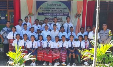 Cegah-Vandalisme-Pasca Pengumuman-Kelulusan,-Bhabinkamtibmas-Amfoang-Barat-Laut-Pantau-dan-Beri-Edukasi-Kamtibmas