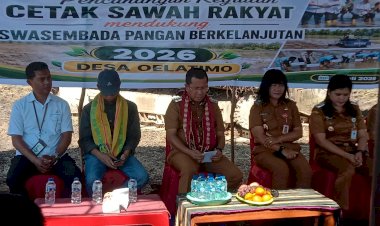Polres-Kupang-Kawal-Pencanangan-Cetak-Sawah-77-Hektare-di-Oelatimo,-Perkuat-Swasembada-Pangan-Berkelanjutan