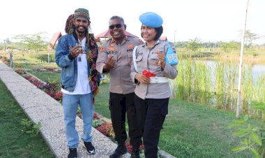 Kagumi-Eco-Wisata-Polres-Kupang,-Konten-Kreator-Asal-Kota-Kupang-Produksi-Konten-Lelucon-Bersama-Kapolres-dan-Polwan