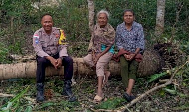 Manfaatkan-Suasana-Santai,-Bhabinkamtibmas-Sambang-Warga-dan-Ajak-Masyarakat-Cegah-TPPO