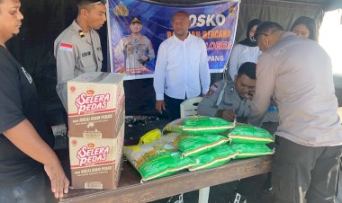 Polres-Kupang-Buka-Posko-Bantuan-Peduli-Bencana-Flores,-Personel-dan-Keluarga-Besar-Mulai-Berdonasi