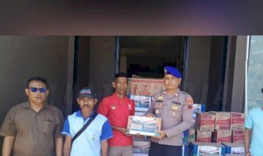 Mereka-Tidak-Sendiri,-Polres-Mabar-Kembali-Kirim-Logistik-Untuk-Korban-Gempa-di-Pulau-Longos