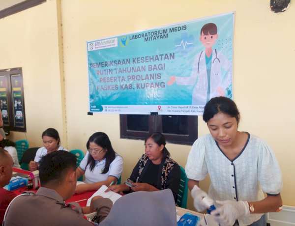 Polres Kupang Gelar Pemeriksaan Kesehatan Personel, Kapolres dan Wakapolres Tinjau Langsung Kegiatan