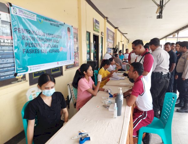 Polres Kupang Gelar Pemeriksaan Kesehatan Lanjutan Melalui Program Prolanis