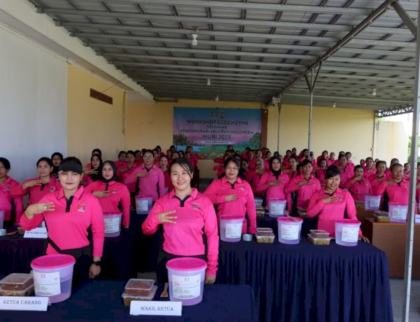 Bhayangkari Polres Kupang Gelar Workshop Ecoenzyme Serentak MURI 2025
