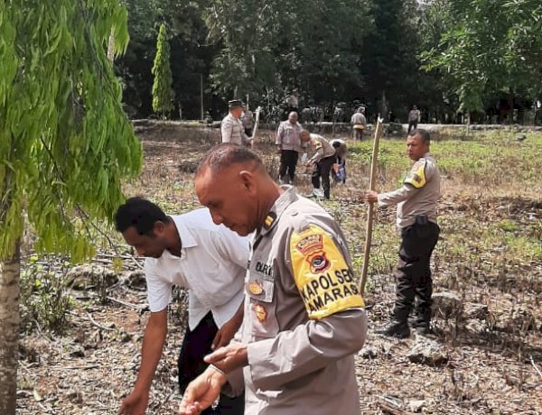 Polsek Amarasi Laksanakan Penanaman Jagung Hibrida Dukung Swasembada Pangan