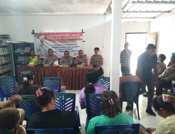 Serap Aspirasi Masyarakat, Polres Kupang Gelar Jumat Curhat di Kupang Tengah