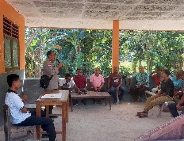 Dorong Akses Keadilan, Polsek Amarasi Timur Dampingi Pembentukan Posbakum di Desa Pakubaun