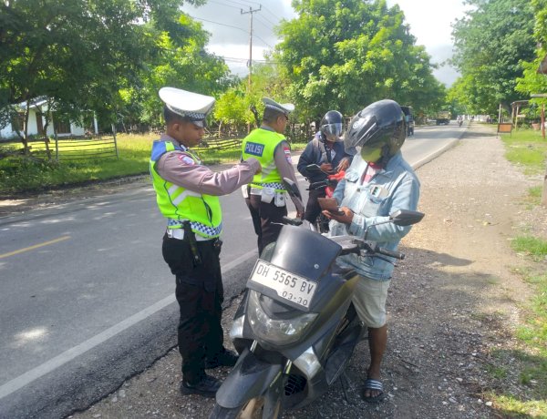 Operasi Hari Pertama, Satlantas Polres Kupang Catat 10 Tilang dan 4 Teguran
