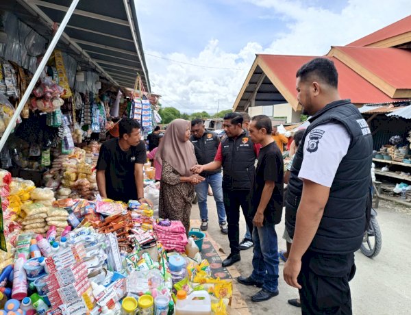 Demi Stabilitas Harga Pangan, Satreskrim Polres Kupang Lakukan Pengecekan Pasar Oesao