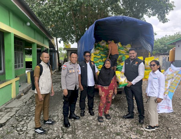 Polres Kupang Distribusikan 6 Ton Beras SPHP kepada Masyarakat