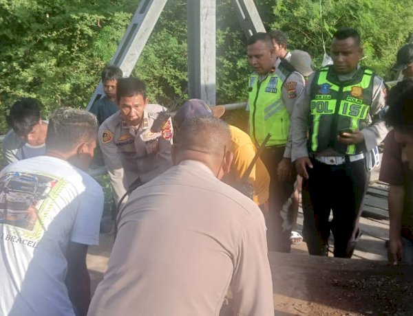 Polres Kupang Terus Pantau Perkembangan Jalur Alternatif Akibat Jembatan Putus