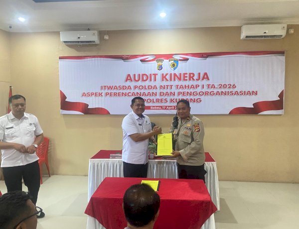 Polres Kupang Menerima Tim Audit Kinerja Itwasda Polda NTT