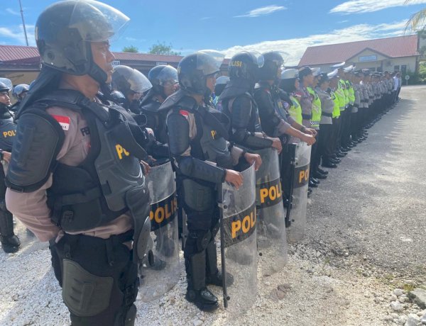 115 Personel Polres Kupang Disiagakan Antisipasi May Day 2026