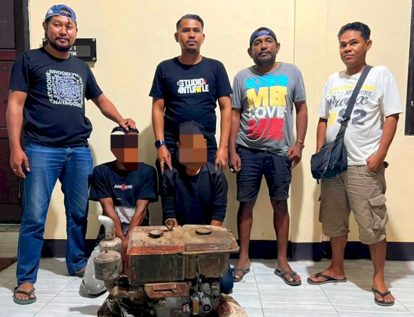 Dua Terduga Pelaku Pencurian Mesin Traktor di Bekuk Resmob Polres Kupang