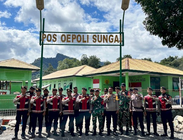 Patroli Malam Minggu, Polsek Amfoang Timur dan Ditsamapta Polda NTT Monitoring Liga Pelajar Indonesia Zona Amfoang