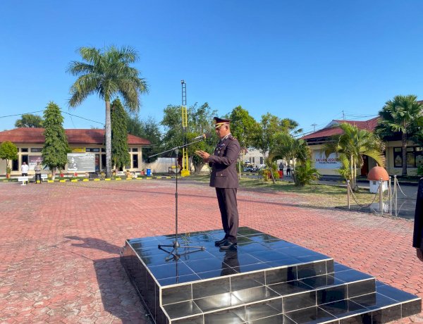 Pimpin Upacara Hari Lahir Pancasila, Waka Polres Kupang Ajak Personel Lawan Intoleransi dan Radikalisme