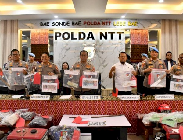 Polda NTT Ungkap 76 Kasus Kejahatan Konvensional, Kapolda Tegaskan Tidak Ada Ruang bagi Pelaku Kriminal