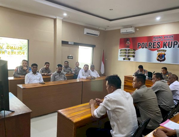 Polres Kupang Ikuti Sosialisasi Hukum Kebaruan Uu No. 5 Tahun 2026 Tentang Perubahan Ketiga Atas Uu No. 2 Tahun 2002 Tentang Kepolisian Ri