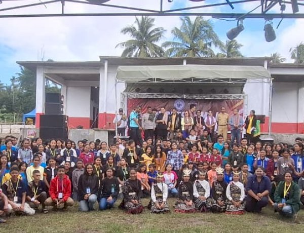Polsek Amarasi Amankan Pembukaan Kongres Remaja Region Southeast 1 Compassion Indonesia di Nekmese