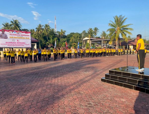 Terapi USEFT Jadi Pembuka Olahraga Bersama Hari Bhayangkara ke-80 di Polres Kupang