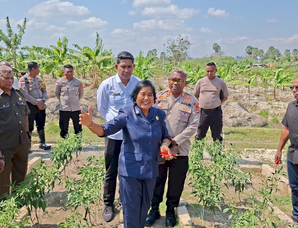Wakil Ketua II DPRD Kabupaten Kupang Apresiasi Inovasi Pertanian Terpadu Kapolres Kupang