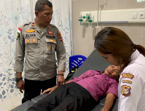 Gerak Cepat Sidokkes Polres Kupang Evakuasi Pelapor yang  mengalami Seragan Jantung