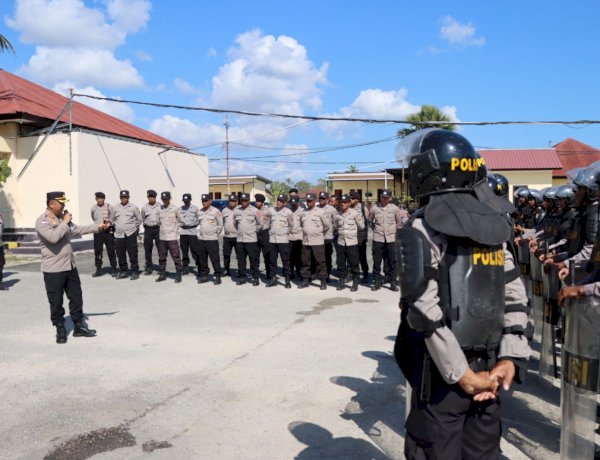 32 Desa Gelar Pilkades November 2026, Polres Kupang Mulai Intensifkan Latihan Sispamkota