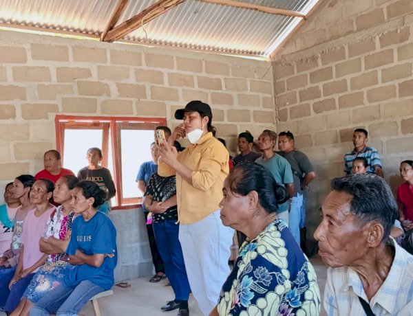 Kawal Penjaringan Calon Kepala Desa, Bhabinkamtibmas Uiboa Pastikan Tahapan Berjalan Aman