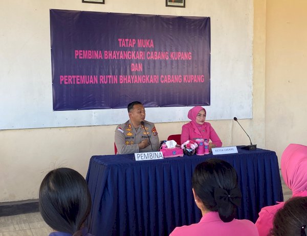 Tatap Muka Perdana, Bhayangkari Cabang Kupang Ditekankan Jaga Nama Baik Institusi dan Hindari Gaya Hidup Hedonisme