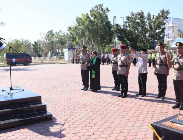Pimpin Sertijab, Kapolres Kupang Tekankan Pejabat Baru Bekerja Profesional dan Perkuat Sinergi